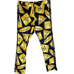 Men's Adidas x Jeremy Scott Gold Plaque Kingsman Track Pants Large $250 Retail